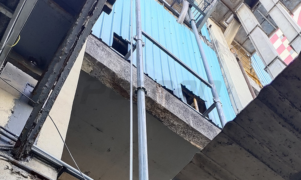 某公司管鏈機項目現場